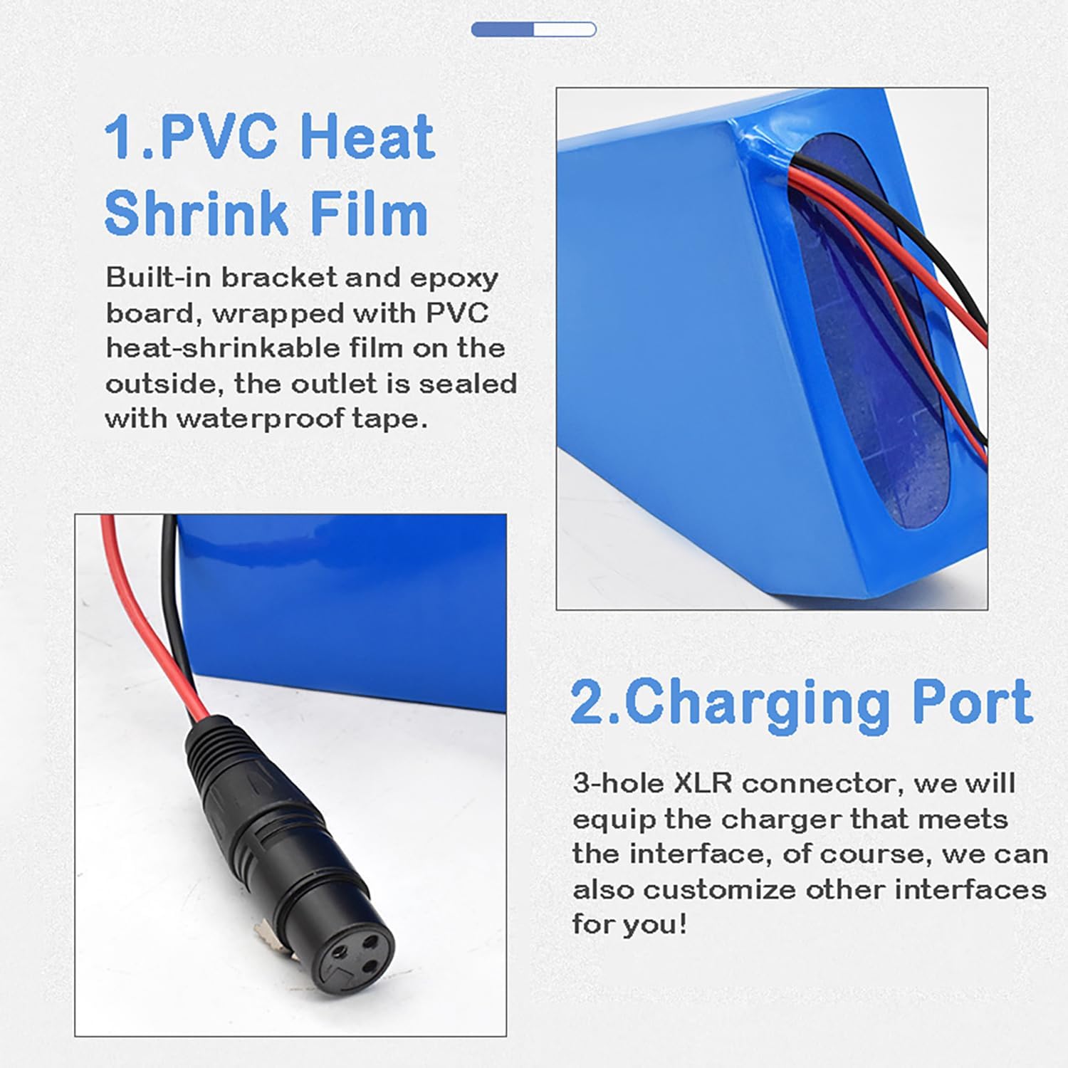52V 60V 72V E-Bike Lithium Triangle Battery 20AH - 30AH Electric Bicycle Battery Large Capacity W/Triangular Bag, 3A/5A Charger, BMS for Mountain/Road Bikes/DIY 0-5000W Motors,72V,30Ah