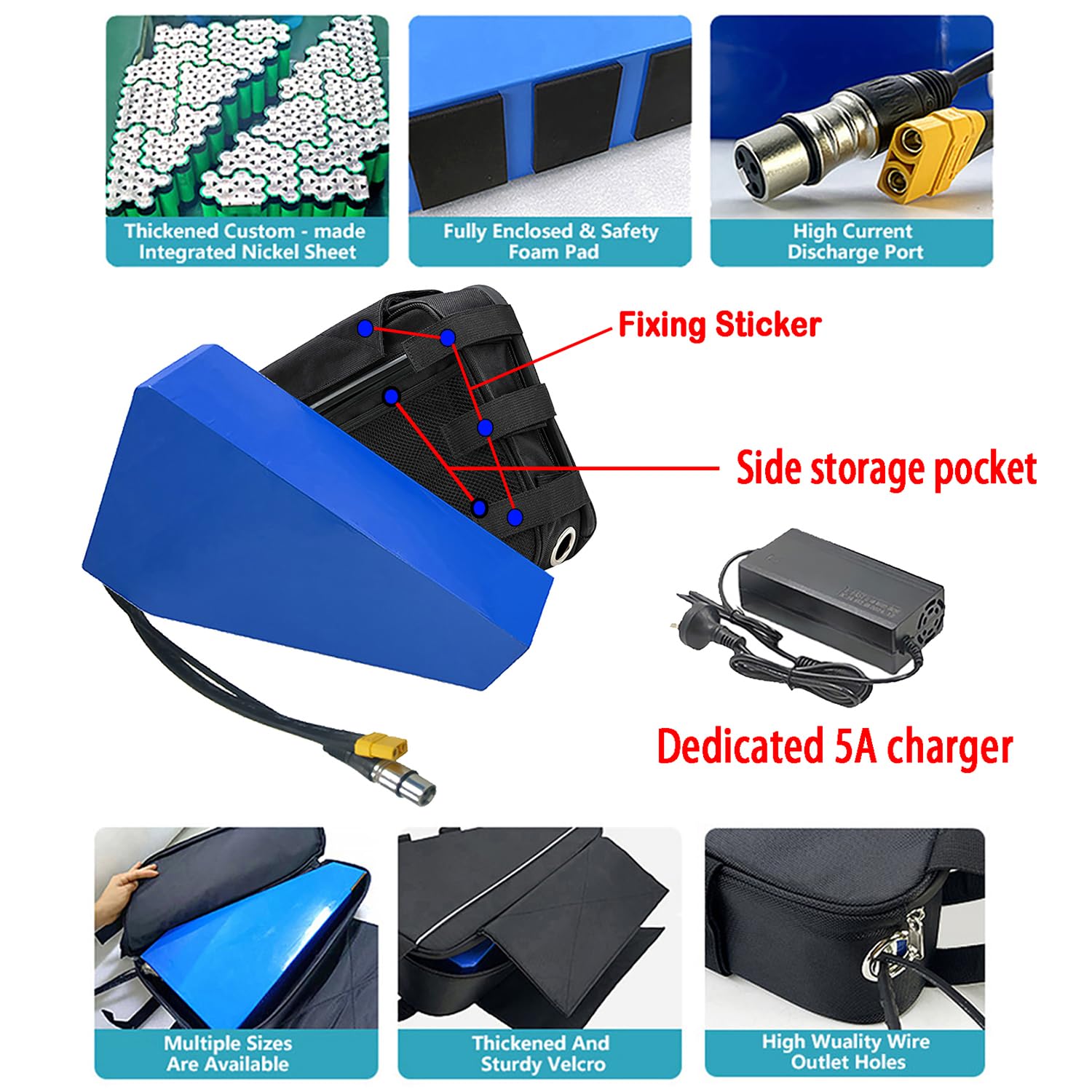 72V 3000W Rear Wheel Motor Kit W/80A 3-Mode Controller DIY Electric Mountain Bike Conversion Kit Speed 80Km/H with UKC1 Color Display 20Ah -30Ah Ebike Triangle Battery,24",72V_30Ah